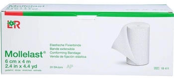 Docpharm Mollelast Binden 6 cmx4 m weiß (20 Stk.)