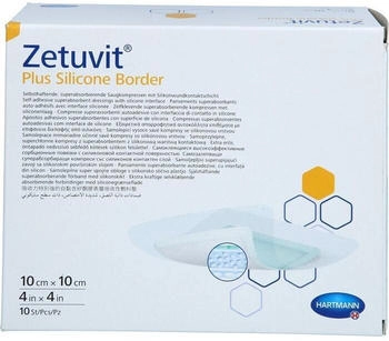 B2B Medical Zetuvit Plus Silicone Border steril 10x10 cm 10 St