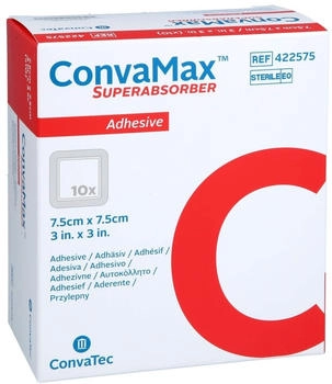ConvaTec Convamax Superabsorber adhäsiv 7,5x7,5 cm 10 St