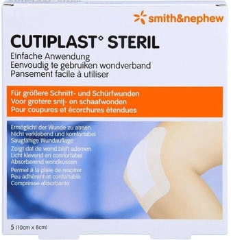 ACA Müller Cutiplast steril Wundverband 8x10 cm 5 St