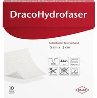 Dracohydrofaser 5x5 cm gelbildender Fase 10 St