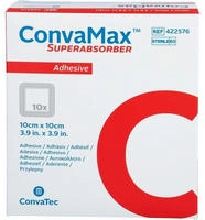 Convamax Superabsorber Adh&auml;siv 10x10 cm 10 St