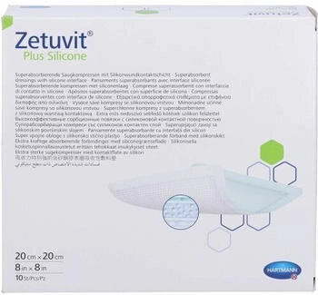 Avitamed Zetuvit Plus Silicone steril 20x20 cm 10 St