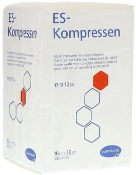 ToRa Es-Kompressen unsteril 10x10 cm 12fach 100 St