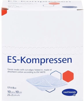 ToRa Es-Kompressen steril 10x10 cm 8fach 25X2 St
