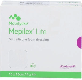 +Prisoma Mepilex Lite Schaumverband 10x10 cm steril 10 St