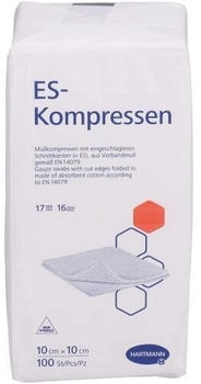 Avitamed Es-Kompressen unsteril 10x10 cm 16fach 100 St