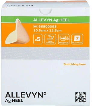 Smith & Nephew Allevyn Ag Heel Schaumstoff Fersenverb.10,5x13,5cm 5 St