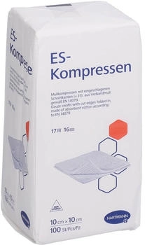 ACA Müller Es-Kompressen unsteril 10x10 cm 16fach 100 St