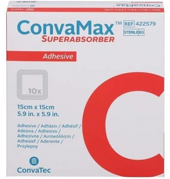 ConvaTec Convamax Superabsorber adhäsiv 15x15 cm 10 St