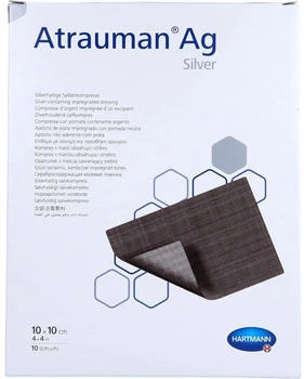 ACA Müller Atrauman Ag 10x10 cm steril Kompressen 10 St