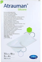 Atrauman Silicone Steril 7,5x10 cm Kompr 10 St