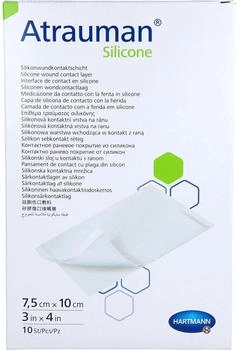 1001 Artikel Medical Atrauman Silicone steril 7,5x10 cm Kompressen 10 St