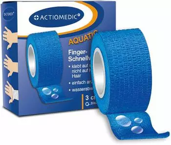 Gramm Medical Actiomedic AQUATIC Schnellverband, blau, 3 cm x 7 m, selbsthaftend (120.003.00001)