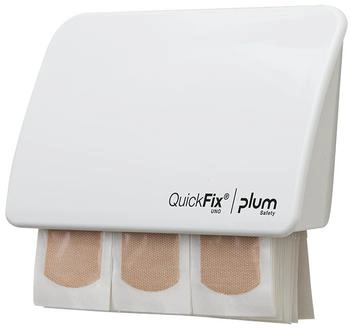 Plum QuickFix Pflasterspender UNO wei&szlig; inkl. elastische Pflaster (5532)