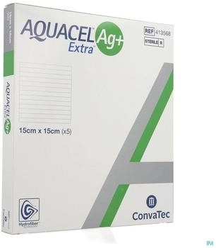 ConvaTec Ag+ Extra Wundverbände 15x15cm (413568)