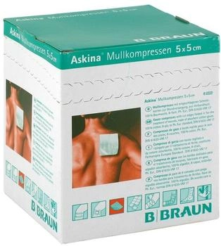 B. Braun Askina Mullkompressen 5 x 5 cm steril 8-fach 25 Stück