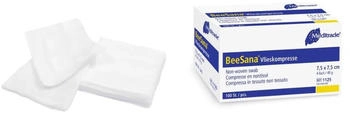 Meditrade Beesana Vlieskompresse 4-fach unsteril 7,5 x 7,5 cm 100 St.
