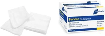 Meditrade Beesana Vlieskompresse 4-fach unsteril 10 x 20 cm 100 Stück