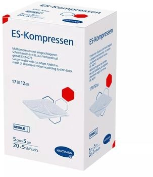 Hartmann ES-Kompressen steril 5 x 5 cm 12-fach á 20 x 5 Stück