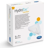 HydroTac comfort Schaumverband 8x8cm 10 St