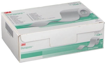 3M Durapore Fixierpflaster 2,5 cm x 9,1 m 12 Rollen