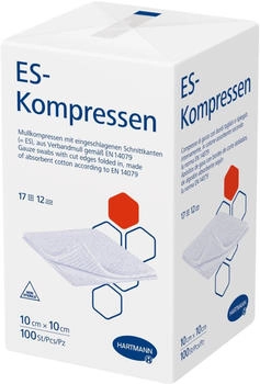 Hartmann ES-Kompressen unsteril 10 x 10 cm 12-fach 100 Stück