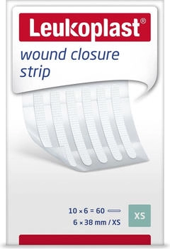 BSN Leukoplast Strip weiß 6 x 38 mm steril 10x6 Streifen
