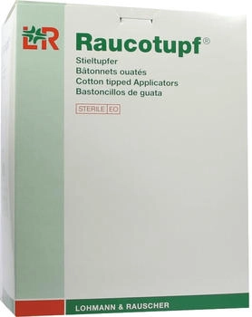 LR Raucotupf steril PP-Stiel großer Kopf 50 x 2 Stück