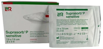 LR Suprasorb P sensitive border 7,5 x 7,5 cm 10 Stück