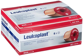 BSN Leukoplast Rollenpflaster 9,2mx5cm o. Schutzring 6 Rollen