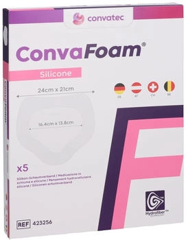 ConvaTec ConvaFoam Silicone Sakral groß 24 x 21 cm 5 Stück