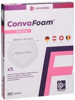 Convafoam Silicone Verband Sakral 16,5x20 Cm 5 St