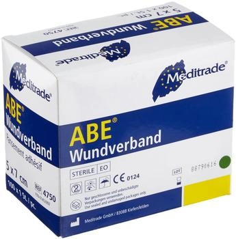Meditrade ABE Wundverband steril 5x7cm, 100 Stück