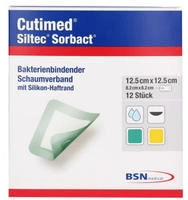 Cutimed Siltec Sorbact B PU-Verb.12,5x12 12 St