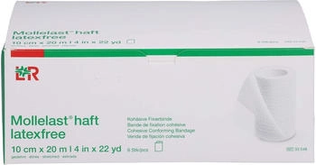 LR Mollelast haft latexfrei wei&szlig; 20 m x 10 cm 6 St&uuml;ck