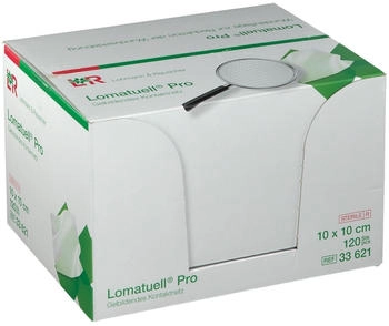 LR Lomatuell PRO steril Netzauflagen 10 x 10 cm 120 Stück