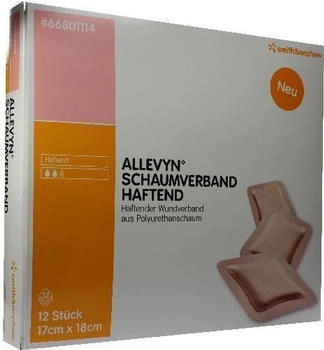 Smith & Nephew Allevyn Adhesive Wundverband 17 x 18 cm 12 Stück
