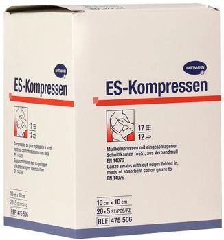 Hartmann ES-Kompressen steril 10 x 10 cm 12-fach á 20 x 5 Stück