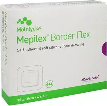 M&ouml;lnlycke Mepilex Border Flex Schaumverband 10 x 10 cm