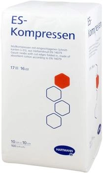 Hartmann ES-Kompressen unsteril 10 x 10 cm 16-fach 100 Stück
