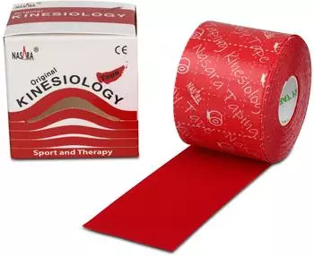 Nasara Nasara Kinesiologie Tape rot 5 cm x 5 m