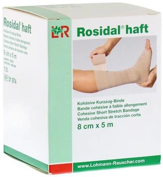 LR Rosidal haft 8 cm x 5 m unsteril 1 St&uuml;ck