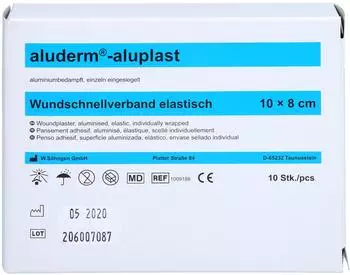 Söhngen aluderm-aluplast elastisch Wundverbandpflaster 1 m x 8 cm