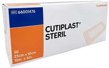 Adequapharm Cutiplast steril Wundverband 10x25 cm 50 Stück