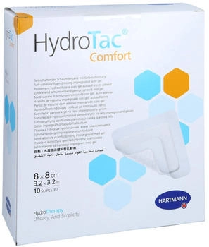Avitamed Hydrotac comfort Schaumverband 8x8 cm steril 10 Stück