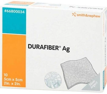 Smith & Nephew Durafiber Ag 5x5 cm Verband 10 St