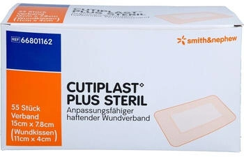 Crosp Medical Cutiplast Plus 7.8x15cm St 55 Stück