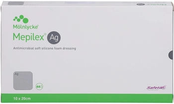 Crosp Medical Mepilex Ag Schaumverband 10x20 cm steril 5 St