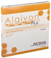 Algivon Plus Honigalginat Wundauflage 10x10 cm 5 St